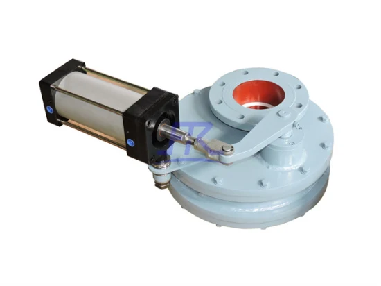 Wear-Resistance Flanged Pneumatic Ceramic Rotary Parallel Sliding Double Disc Discharge Gate Valve